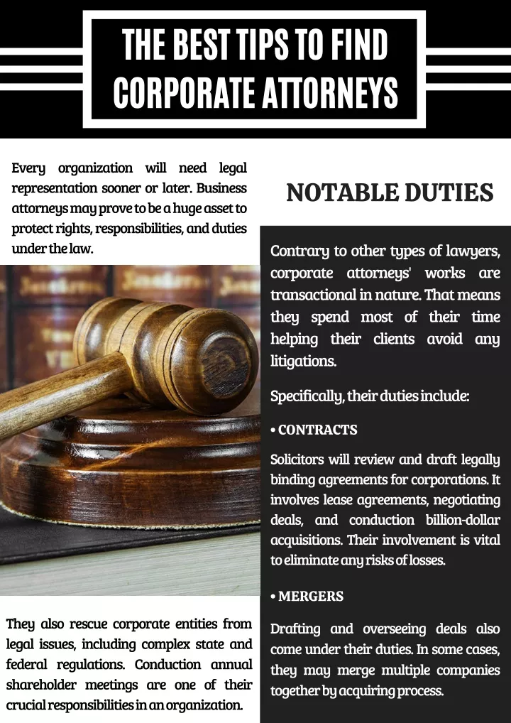 the best tips to find corporate attorneys