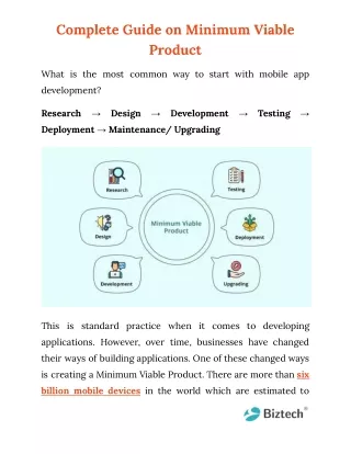 Complete Guide on Minimum Viable Product