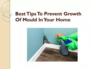 Best Tips To Prevent Growth Of Mould In Your Home