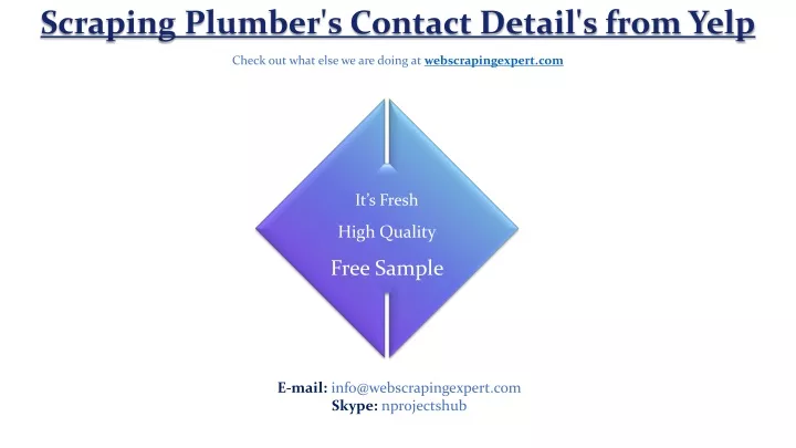 scraping plumber s contact detail s from yelp