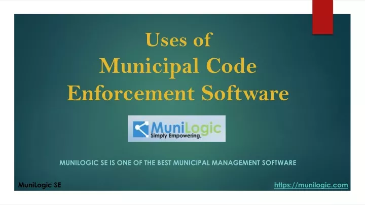 uses of municipal c ode e nforcement software
