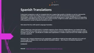 spanish translations