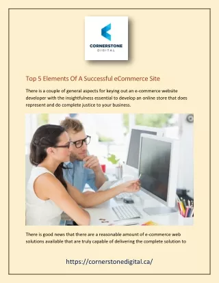 top 5 elements of a successful ecommerce site