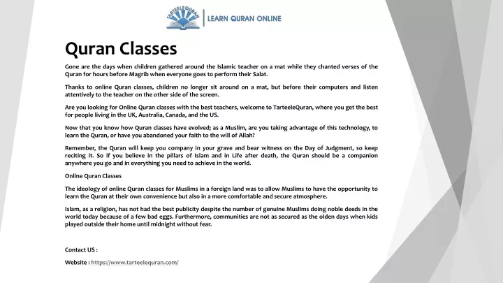 quran classes