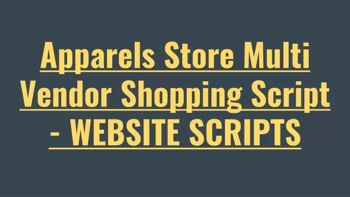 apparels store multi vendor shopping script website scripts