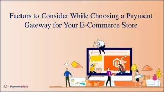 factors to consider while choosing a payment