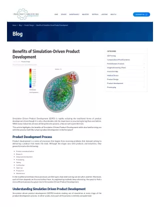 Benefits of Simulation-Driven Product Development.
