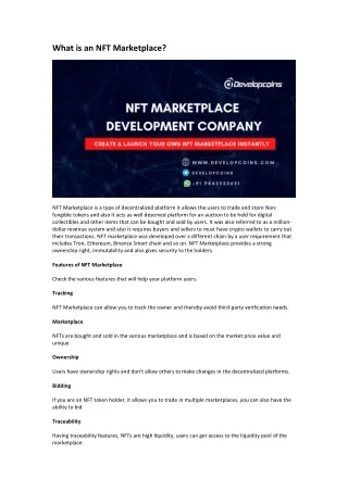 what is an nft marketplace