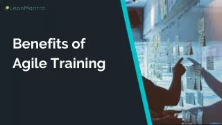Benefits of Agile Training