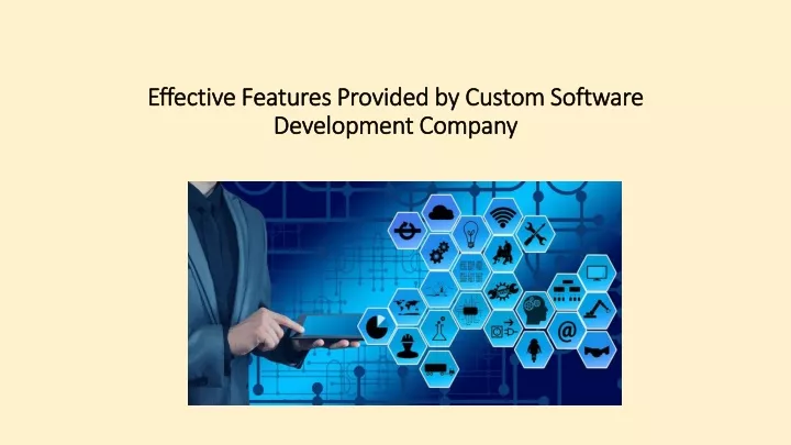 effective features provided by custom software development company