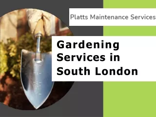 Gardening Services in South London | Professional Garden Cleaners