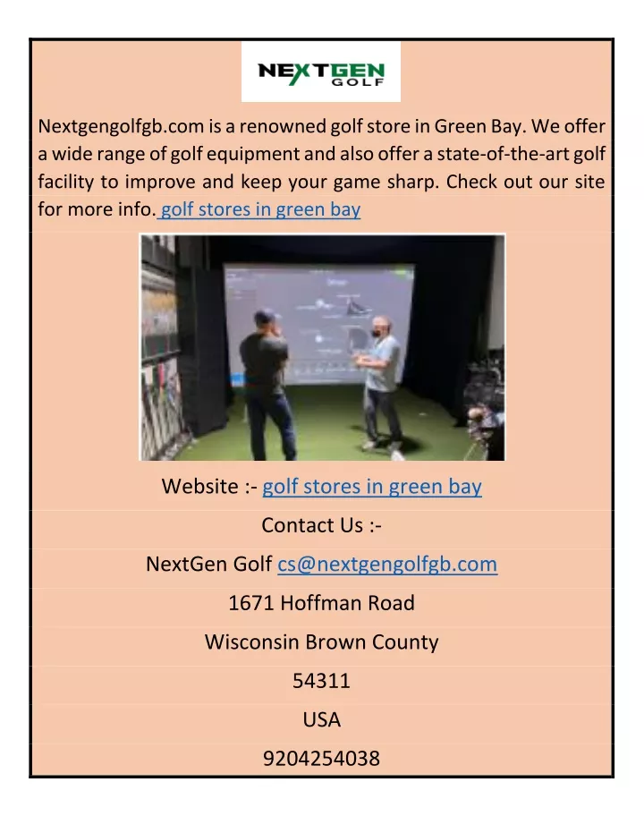 nextgengolfgb com is a renowned golf store