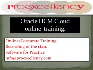 Oracle HCM Cloud   online  training