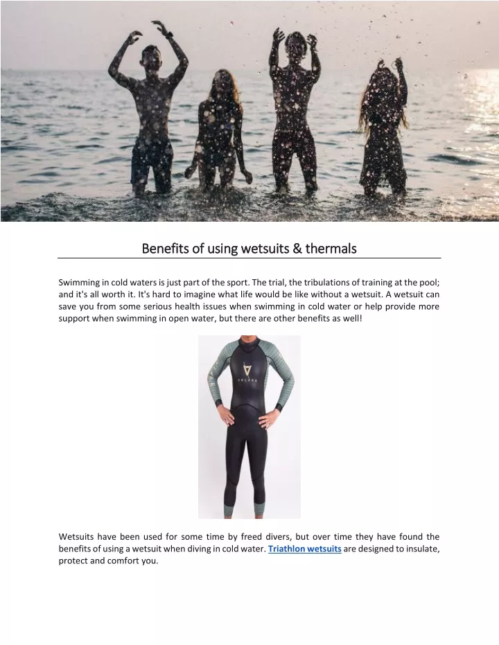 benefits of using wetsuits thermals benefits