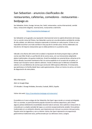 san sebastian anuncios clasificados