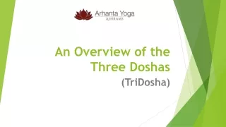 An Overview of the Three Doshas (TriDosha)