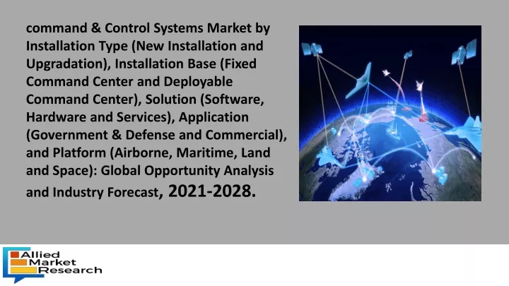 command control systems market by installation