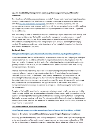 liquidity asset liability management breakthrough