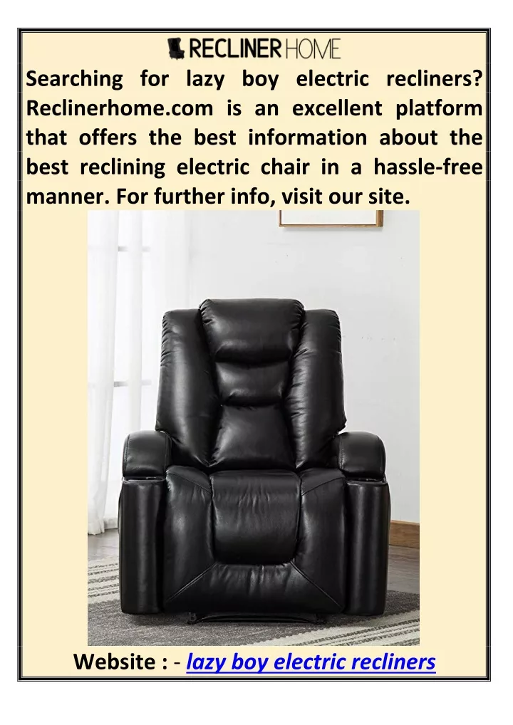 searching for lazy boy electric recliners