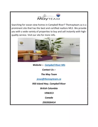 Campbell River Mls | Themayteam.ca