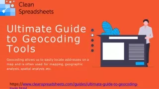 Best Hassele Free Geocoding Tools | Clean Spreadsheets