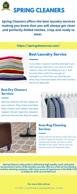 Best Laundry Service in EI Segundo