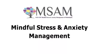 Anxiety Treatment Centers