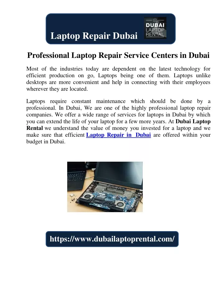 laptop repair dubai