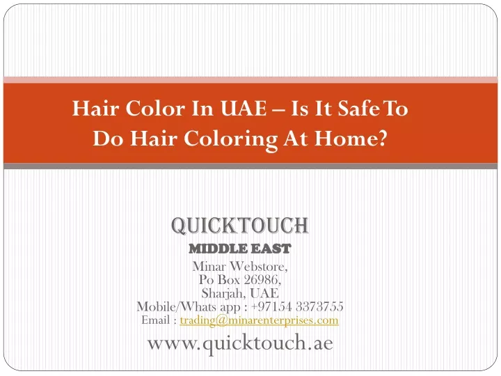 hair color in uae is it safe to do hair coloring at home
