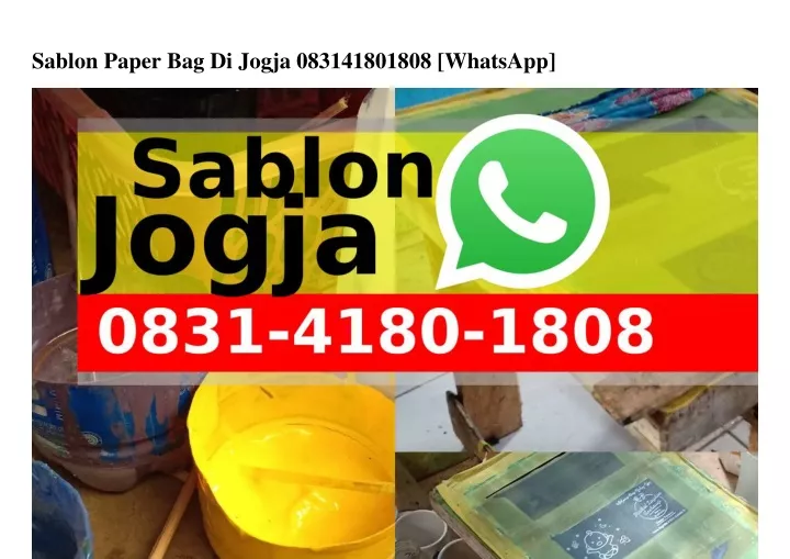 sablon paper bag di jogja 083141801808 whatsapp