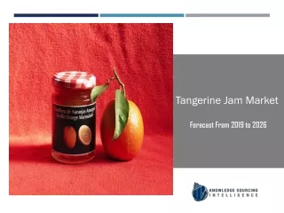 Tangerine Jam Market to be Worth US$1,241.657 million in 2026