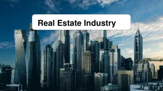 Real Estate Industry In United States | Kenneth Yuan