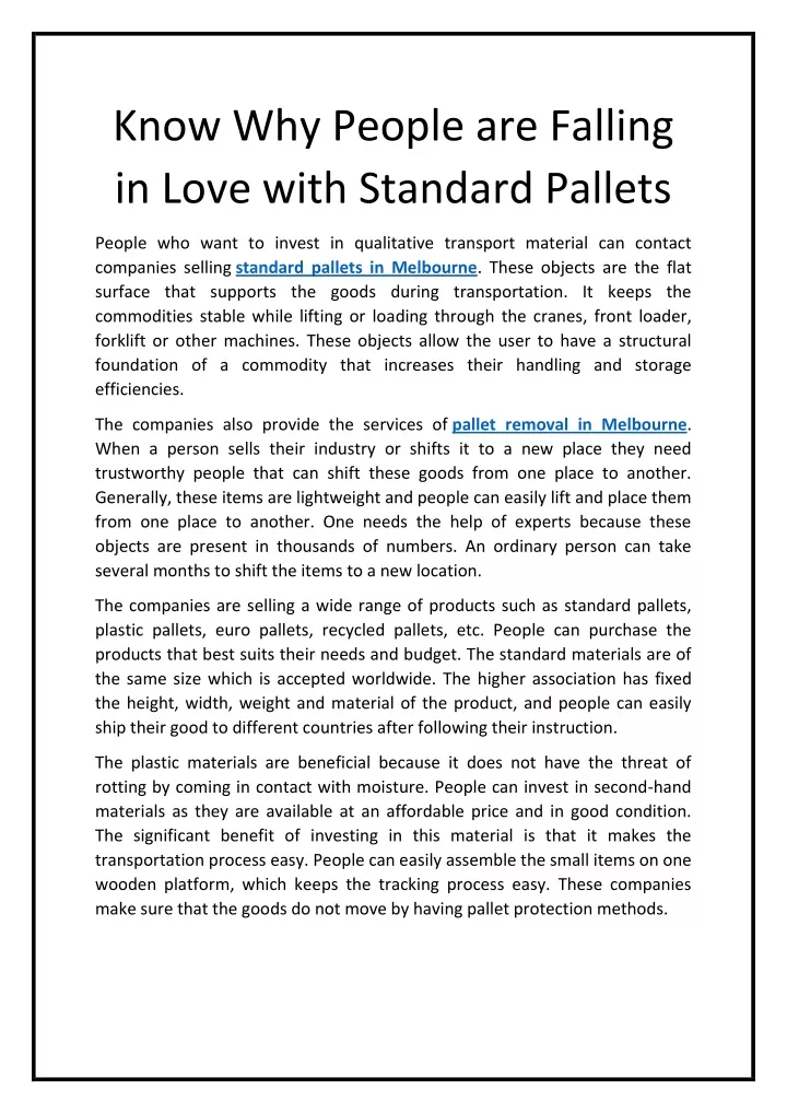 know why people are falling in love with standard