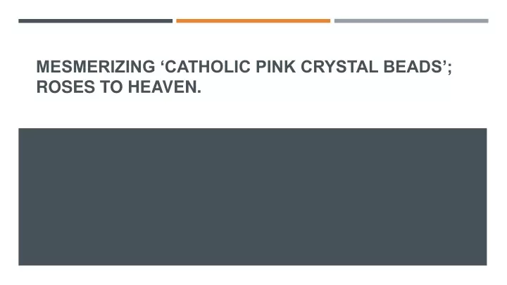 mesmerizing catholic pink crystal beads roses to heaven