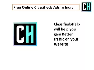 Get Benefits of free ads post at ClassifiedHelp