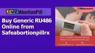 Buy Generic RU486 Online from Safeabortionpillrx