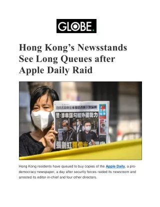 Latest World News in Globe Website