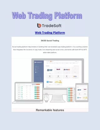 web trading platform