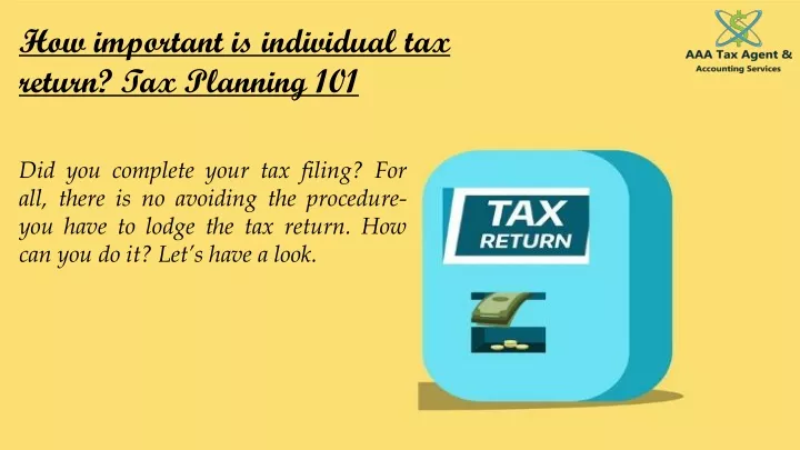 how important is individual tax return