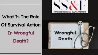 What Is The Role Of Survival Action In Wrongful Death?