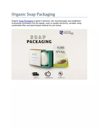 organic soap packaging