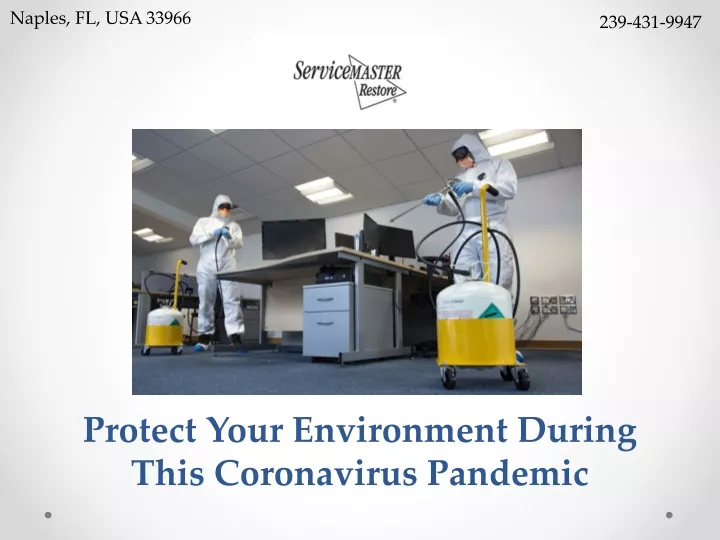 protect your environment during this coronavirus pandemic