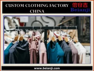 custom clothing factory china