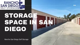Storage Space in San Diego- RSD Storage