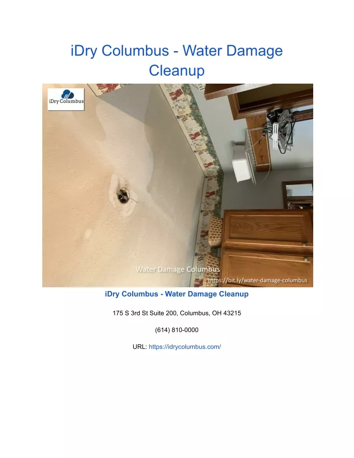 idry columbus water damage cleanup