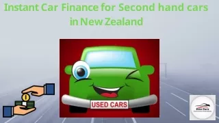 Instant Car Finance for Second hand cars in New Zealand