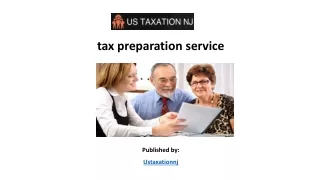 tax preparation service