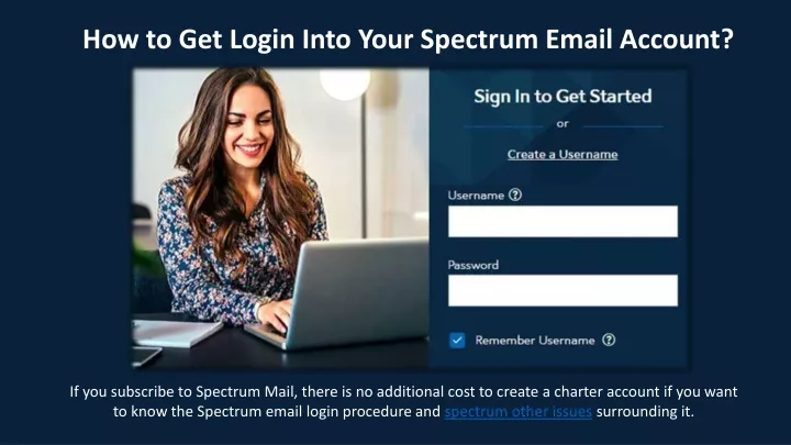 how to get login into your spectrum email account