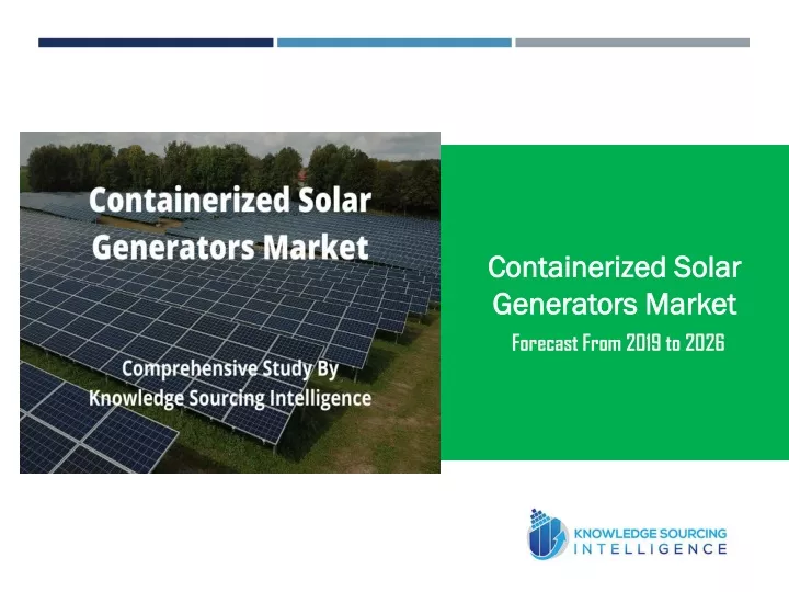 containerized solar generators market forecast