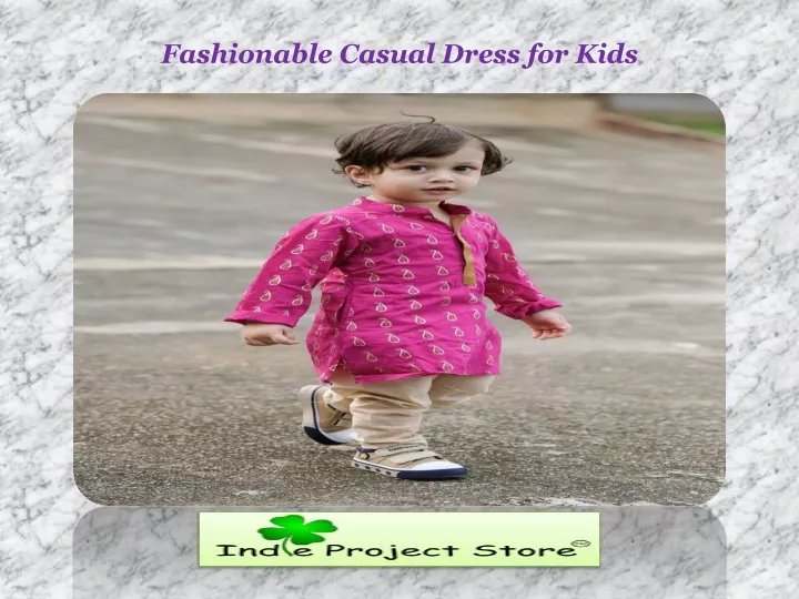 fashionable casual dress for kids